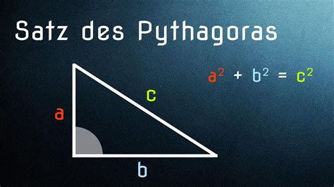Satz des Pythagoras (einfach erklärt, Anwendung und Herleitung)  YouTube