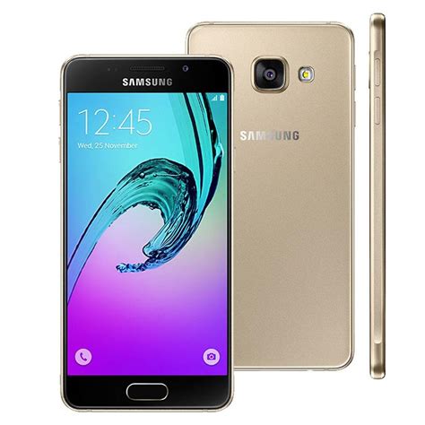 Smartphone Samsung Galaxy A3 2016 A310mds Dourado Com 16gb Dual Chip