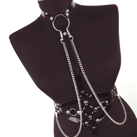 Sexy Body Chain Harness Women Belt Lingerie Bra Strap Goth Adjustable