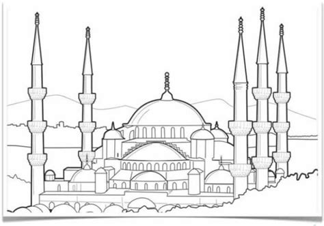Gambar Mewarnai Masjid Indah Medrec07