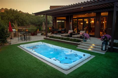 Swim Spa Backyard Ideas A True Desert Oasis