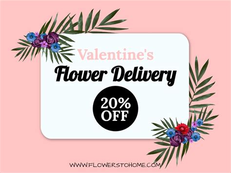 Same day flowers are not just for birthdays, they are also the perfect seasonal gift. Valentines Day Flower Delivery Facebook Post Template ...