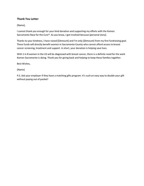 Thank You Letter Sample Download Free Documents For Pdf Word And Excel