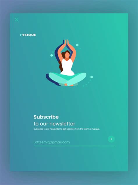 Subscribe Form Ui Animation On Behance