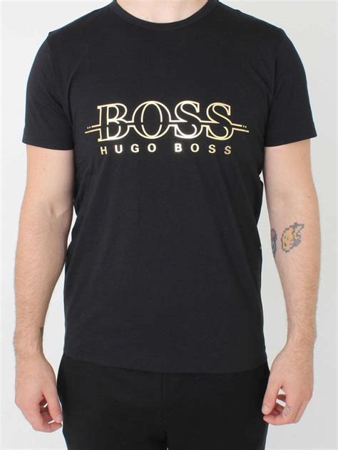 Hugo Boss Tee Gold In Black Northern Threads