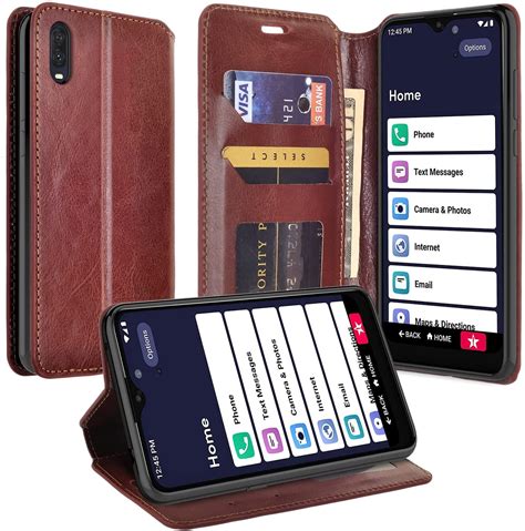 Jitterbug Smart 3 Lively Smart Case Pu Leather Wallet Case Pouch
