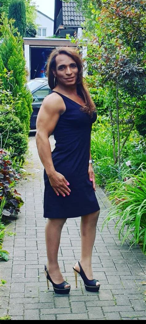 dressed muscular trans women