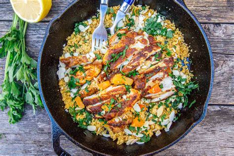 Be sure to try this amazing tagine recipe, lamb with apricots, prunes and honey. Moroccan Spiced Chicken Over Couscous!