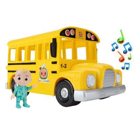 Buy Cocomelon Official Musical Yellow School Bus Plays Clips From