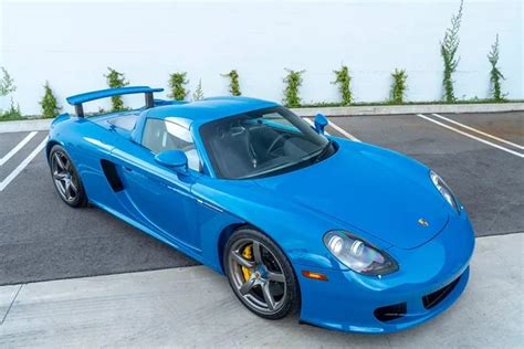 Porsche Carrera Gt Finished In Speedster Blue Is A Low Mileage Stunner