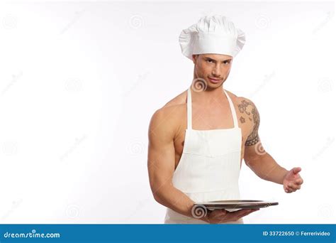 Sexy Chef Kok Stock Foto Image Of Latijns Mens Schoonheid