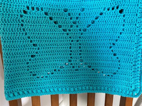 Butterfly Filet Crochet Pattern Blanket Afghan Baby Etsy France