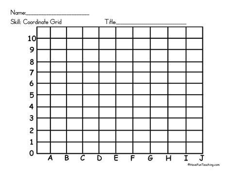 Blank Coordinate Grid Have Fun Teaching
