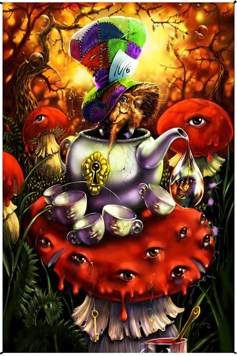 Richard Biffle Mad Hatter Alice In Wonderland Heady Art Print Mini