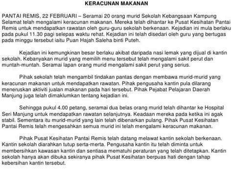 Format dan Contoh Penulisan Karangan Jenis Berita