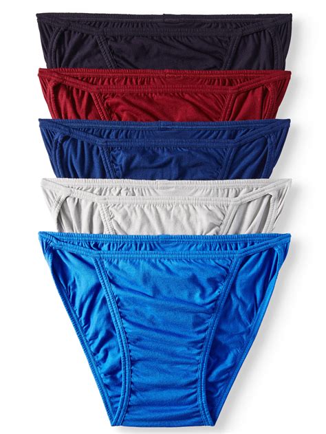 Jockey Men Essentials24 7 Comfort String Bikini 5 Pack Walmart Com