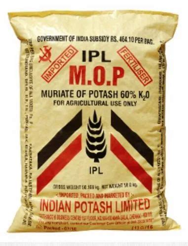 White Granules Ipl Muriate Of Potash 50 Kg Pp Sack Bag At Rs 900bag