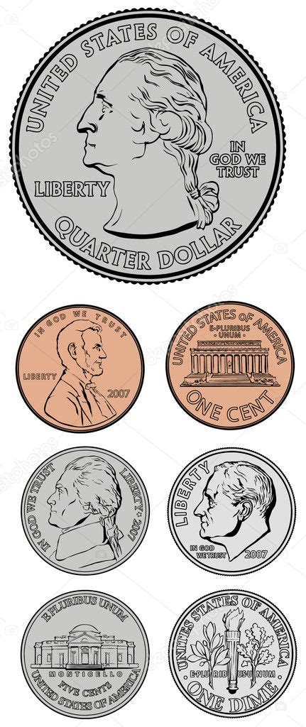 Quarter Dime Nickel And Penny Stock Photo By ©createfirst 3640572