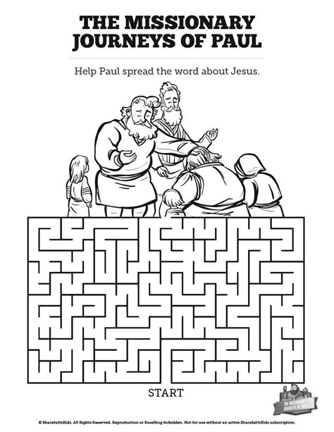 They traveled about 2800 miles. The Missionary Journeys of Paul Bible Mazes: Can your kids ...