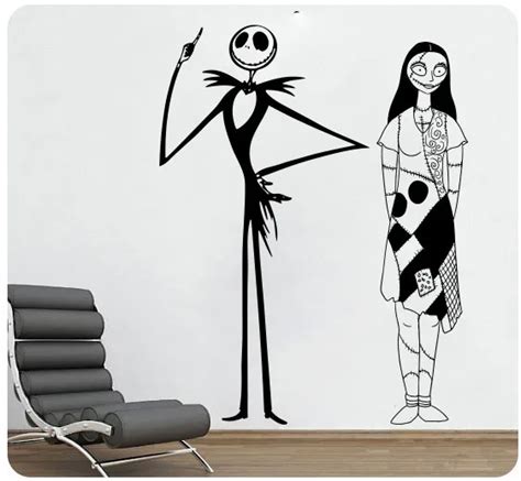 Jack And Sally Skellington The Nightmare Before Christmas Wall Decal
