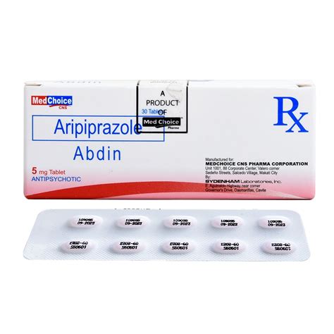 Abdin Aripiprazole 5mg Tablet 1 Tablet Prescription Required
