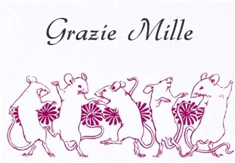 Alternatifi olarak italyanca'da çok teşekkürler demek için grazie molte, grazie infinite, grazie tanto kelimeleri de kullanılabilir. "Grazie Mille" - Pack of 6 | Italian Pottery Outlet