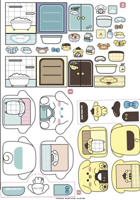 Cinamonroll In 2023 Hello Kitty Crafts Paper Doll Template Paper