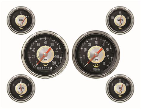 Classic Instruments Hh01slc Classic Instruments Hollywood Hot Rod Series Gauge Sets Summit Racing