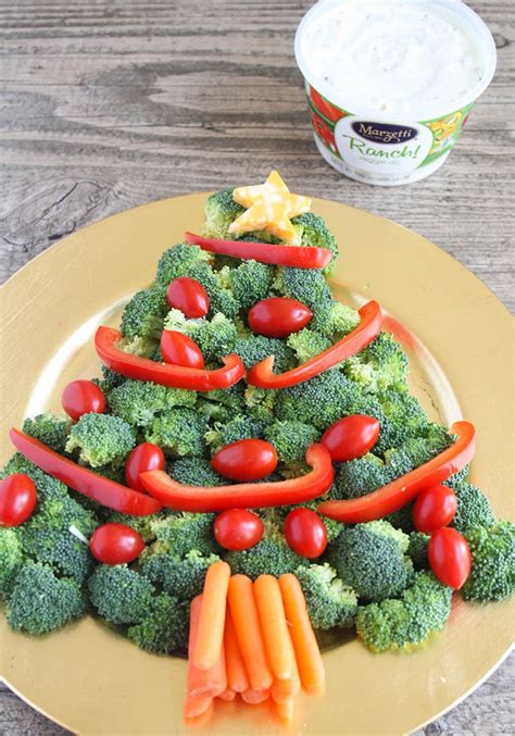 Christmas Tree Veggie Tray 5 Min Prep Somewhat Simple