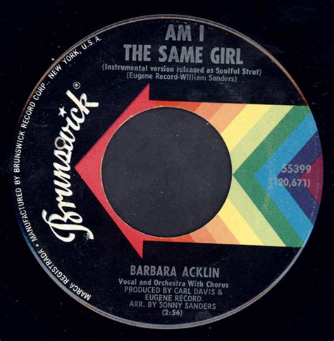 barbara acklin am i the same girl be by my side 1968 ♦pinckneyville vinyl discogs