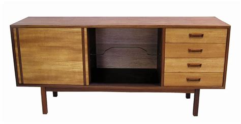 1960s Mid Century Modern Low Teak Sideboard For Sale At