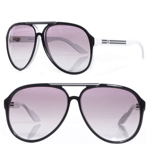 gucci aviator sunglasses gg 1627 s black white 83694