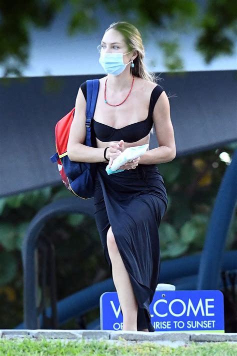 Candice Swanepoel Flashes Her Panties And Flaunts Slender Legs At The Park In Miami 38 Photos