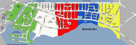 Map Of Waikiki Beachfront Hotels Maping Resources
