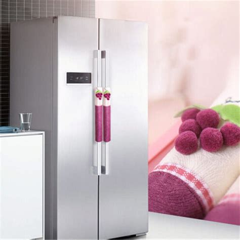 They can also help you avoid fingerprints and static shocks. 1 Pair Cloth Fridge Handle Cover Practical Doorknob Door ...