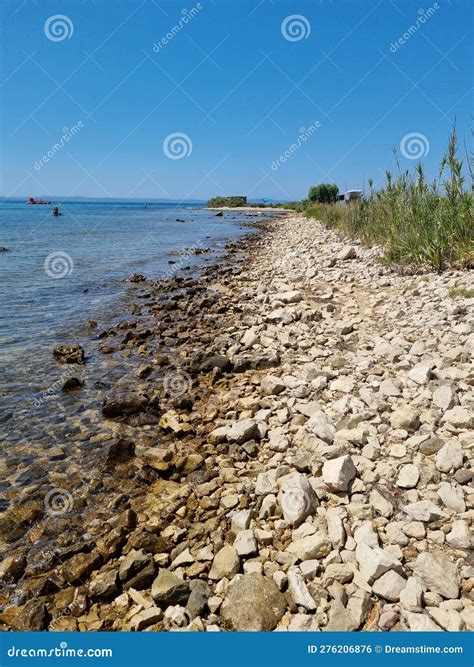 Croatian Stony Beach Stock Photo Image Of Stony Sunny