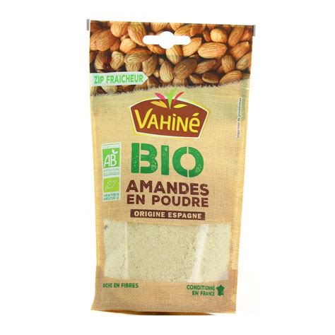 Livraison à domicile Vahine Amandes en poudre bio 100g