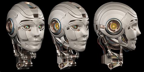 Sci Fi Robot Head 3d Model By Mykola1985