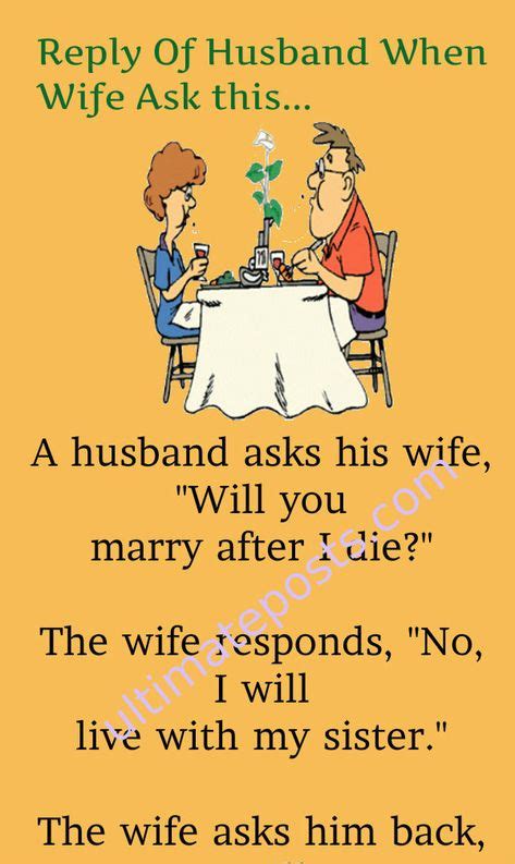 Reply Of Husband When Wife Ask This Funny Marriage Jokes