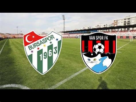 Vanspor Bursaspor maçı özeti 25 12 2023 YouTube