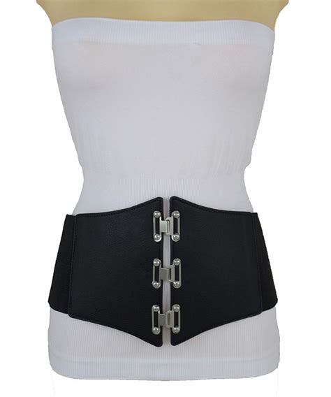 women fashion wide elastic corset belt hip high waist black waistband plus l xl xxl cb123v901yn