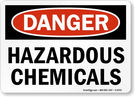 Chemical Hazard Signs Chemical Safety Signs