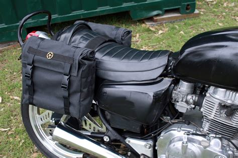 Motorcycle Saddlebags Small Australian Made In Canvas