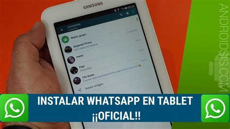 Cómo Instalar La Aplicación Oficial De Whatsapp En Tu Tablet Android