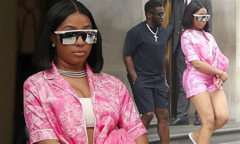 P Diddy S Girlfriend Yung Miami 28 Stuns In A Satin Two Piece As She