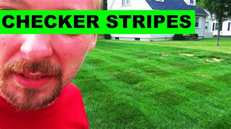 Checkerboard Or Diamond Lawn Stripes In Your Lawn Youtube