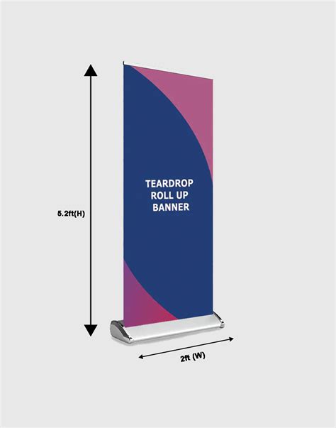 Teardrop Roll Up Retractable Banner Backdropsource