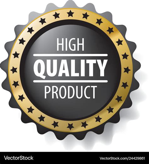 Best Quality Product Sign On White Royalty Free Vector Image