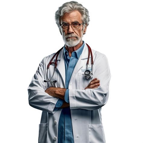 Premium Ai Image A Man In A White Lab Coat With A Stethoscope On His