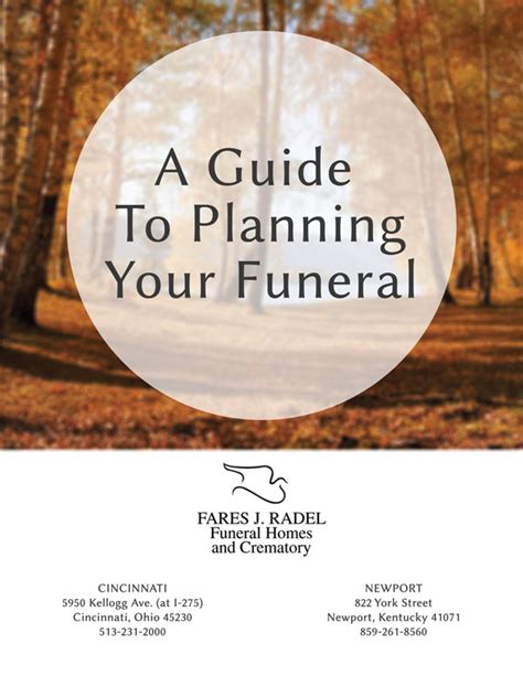 Guide To Planning Your Funeral Fares J Radel Funeral Homes And Crematory